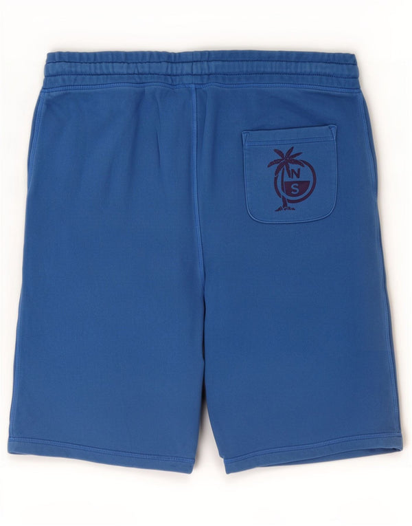 North Sails Mens Sport Shorts Medium Blue Cotton
