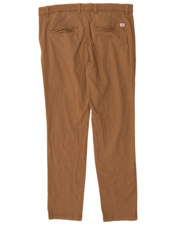 Jack & Jones Mens Marco Slim Chino Trousers W36 L30 Beige Cotton