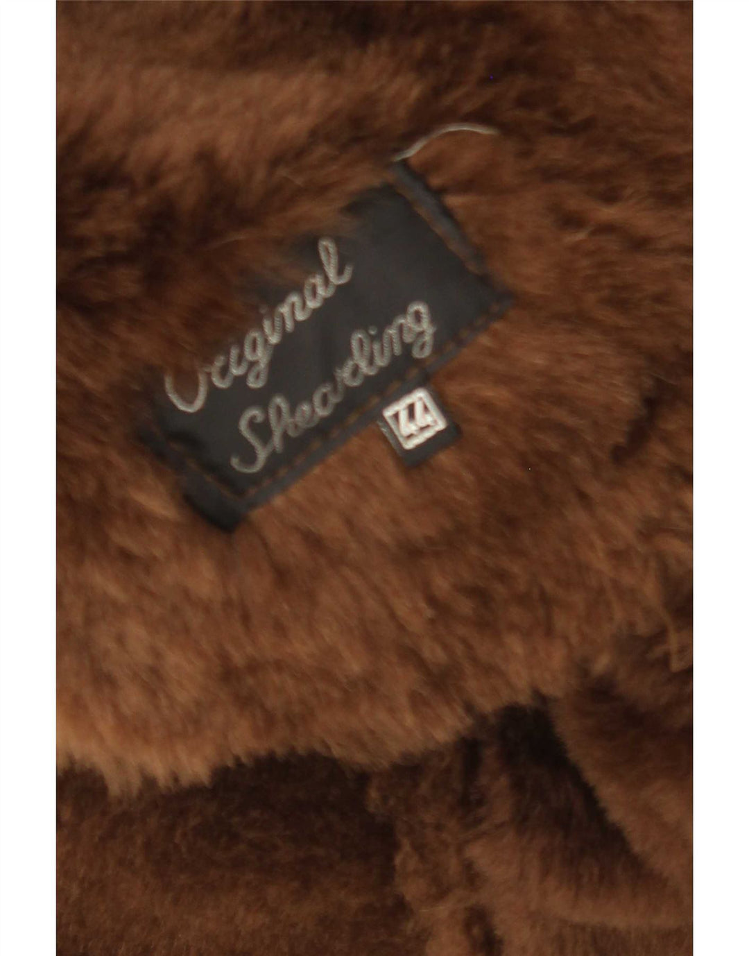 Vintage Womens Shearling Coat IT 44 Medium Brown