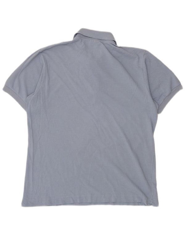 Lacoste Mens Polo Shirt Size 5 Large Blue Cotton