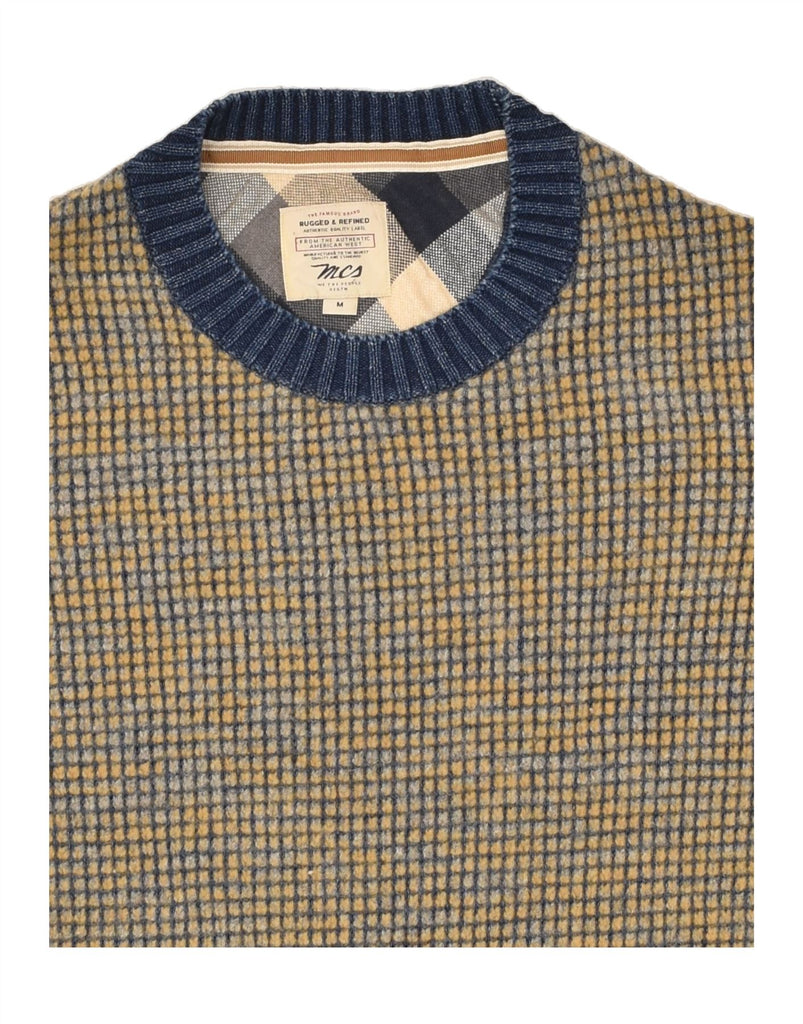 MARLBORO CLASSICS Womens Crew Neck Jumper Sweater UK 14 Medium Yellow | Vintage Marlboro Classics | Thrift | Second-Hand Marlboro Classics | Used Clothing | Messina Hembry 
