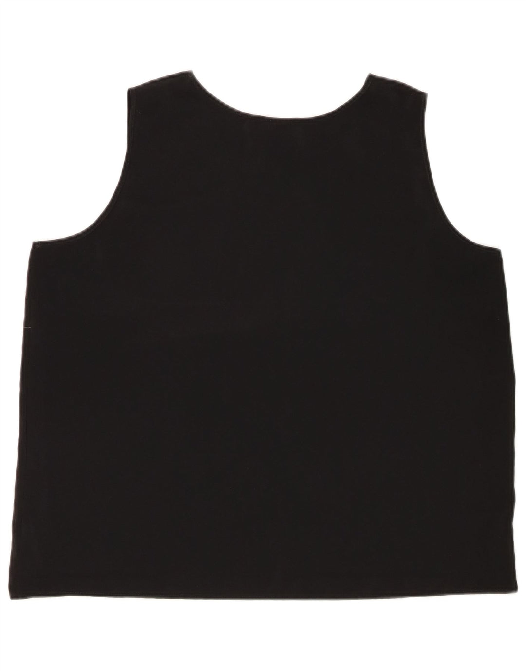 ST. BERNARD Womens Sleeveless Blouse Top UK 20 2XL Black Polyester