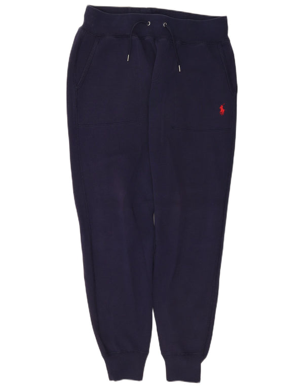 POLO RALPH LAUREN Womens Tracksuit Trousers Joggers UK 8 Small  Navy Blue