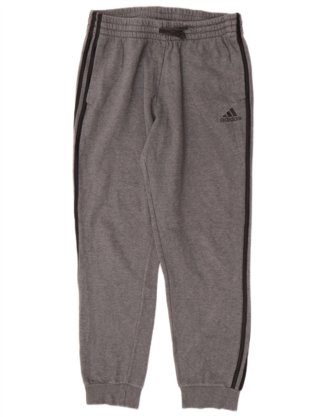 Adidas Mens Tracksuit Trousers Joggers Large Grey Cotton