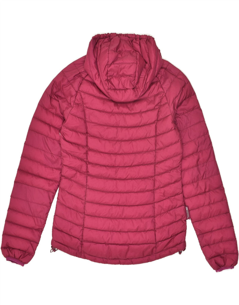 MOUNTAIN WAREHOUSE Womens Hooded Padded Jacket UK 6 XS Burgundy Nylon | Vintage Mountain Warehouse | Thrift | Second-Hand Mountain Warehouse | Used Clothing | Messina Hembry 