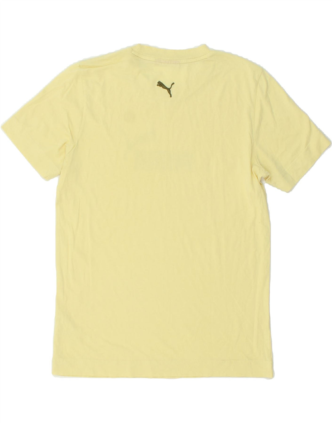 PUMA Mens Graphic T-Shirt Top Small Yellow Cotton Vintage Puma and Second-Hand Puma from Messina Hembry 