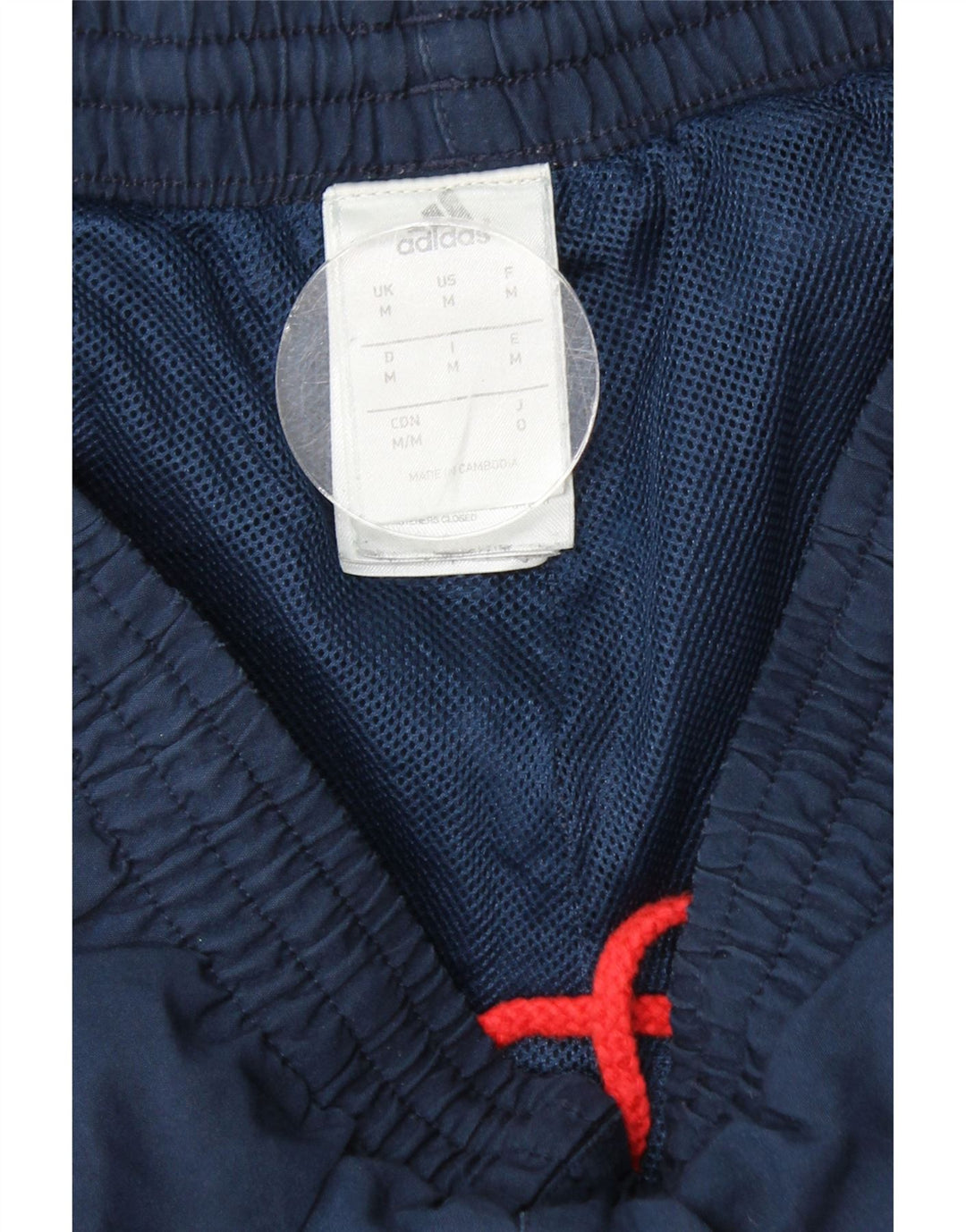 ADIDAS Mens Tracksuit Trousers Joggers Medium  Navy Blue Colourblock