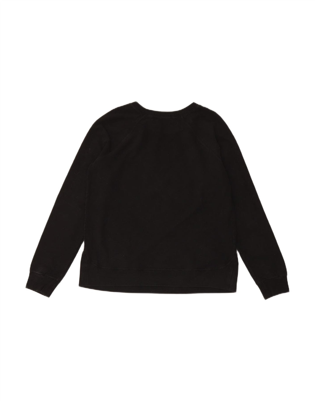 CONVERSE Womens Graphic Sweatshirt Jumper UK 16 Large Black Cotton
