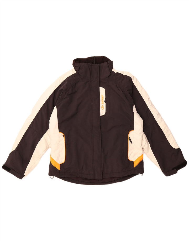 ZIENER Womens Ski Jacket EU 40 Medium Black Colourblock Polyamide