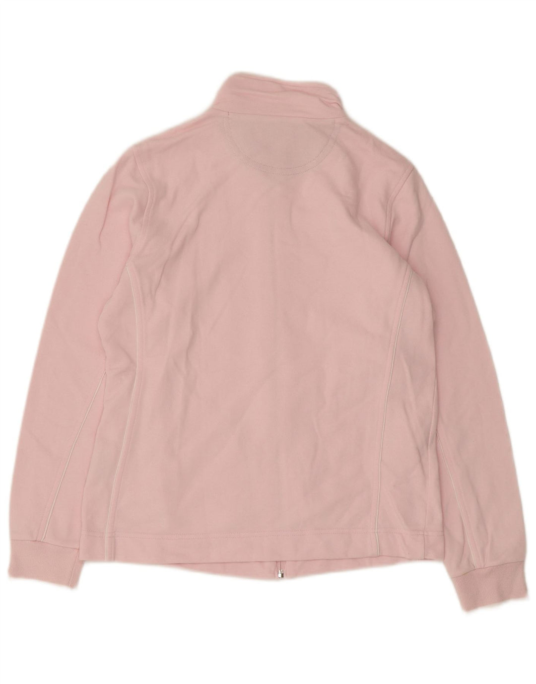Champion Womens Regular Fit Tracksuit Top Jacket UK 10 Small Pink Cotton