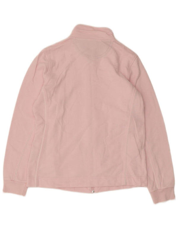 Champion Womens Regular Fit Tracksuit Top Jacket UK 10 Small Pink Cotton