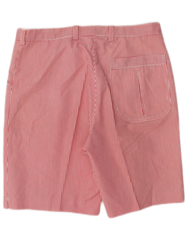 FILA Mens Casual Shorts W28 Small Red Striped Polyester
