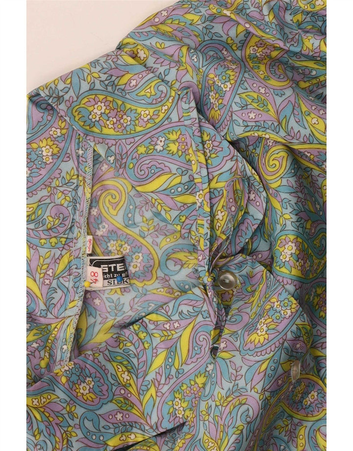 Stella Womens Short Sleeve Shirt Blouse EU 48 2XL Multicoloured Paisley