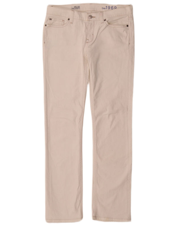 Gap Womens Straight Jeans W28 L32 White Cotton