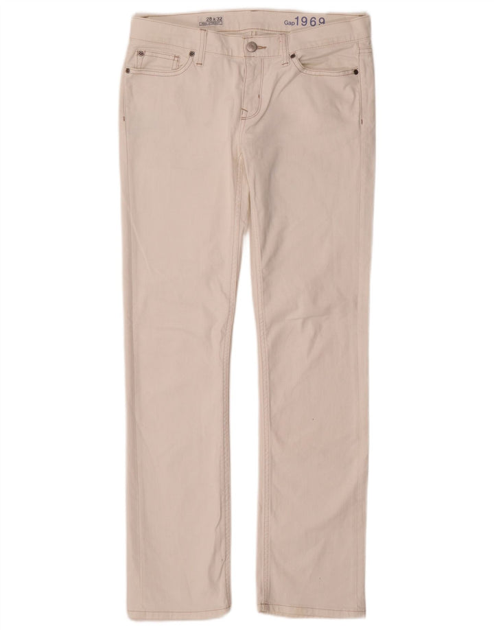 Gap Womens Straight Jeans W28 L32 White Cotton