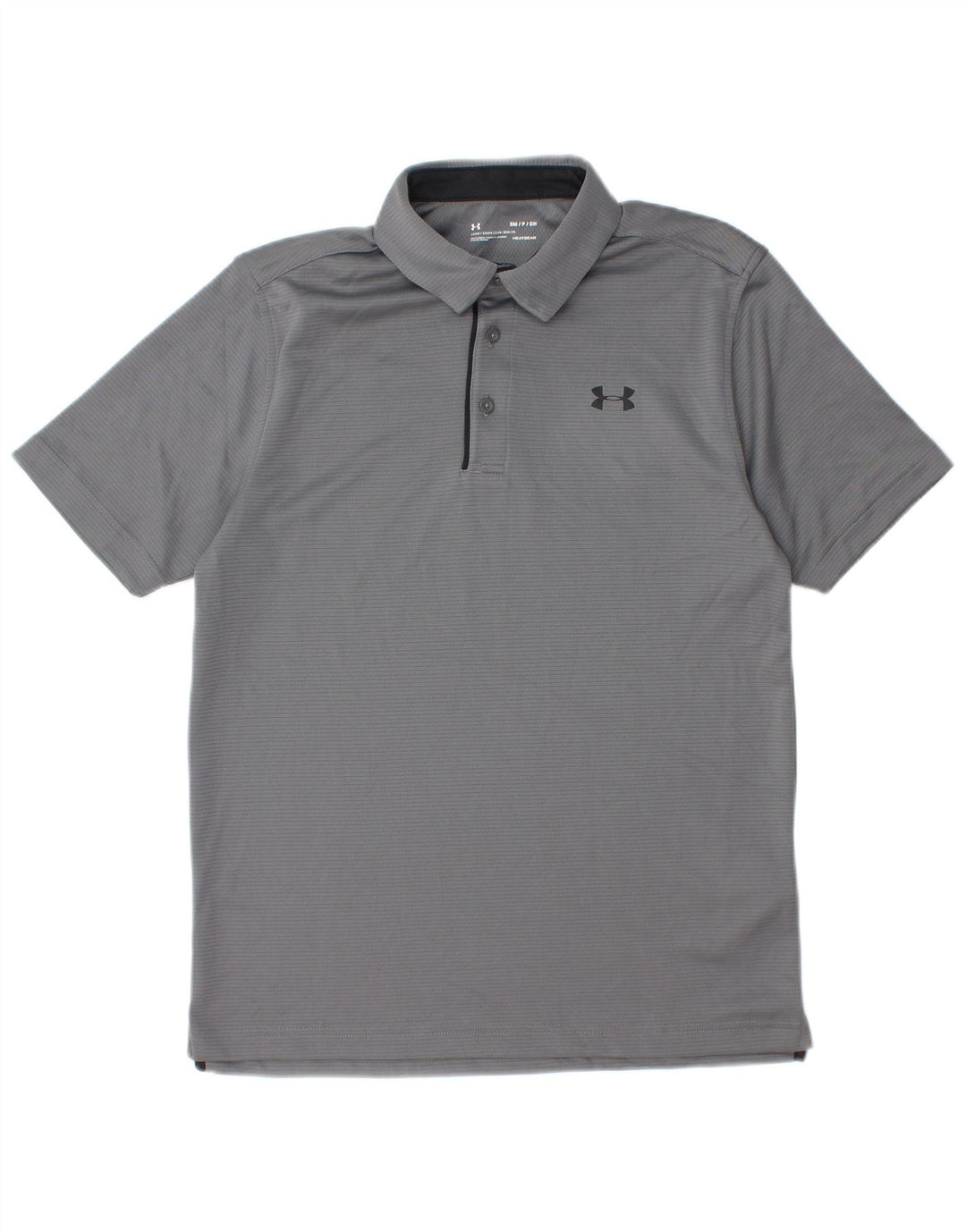 Under Armour Mens Heat Gear Polo Shirt Small Grey Polyester