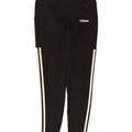 Adidas Womens Climalite Leggings UK 12/14 Medium Black Polyester