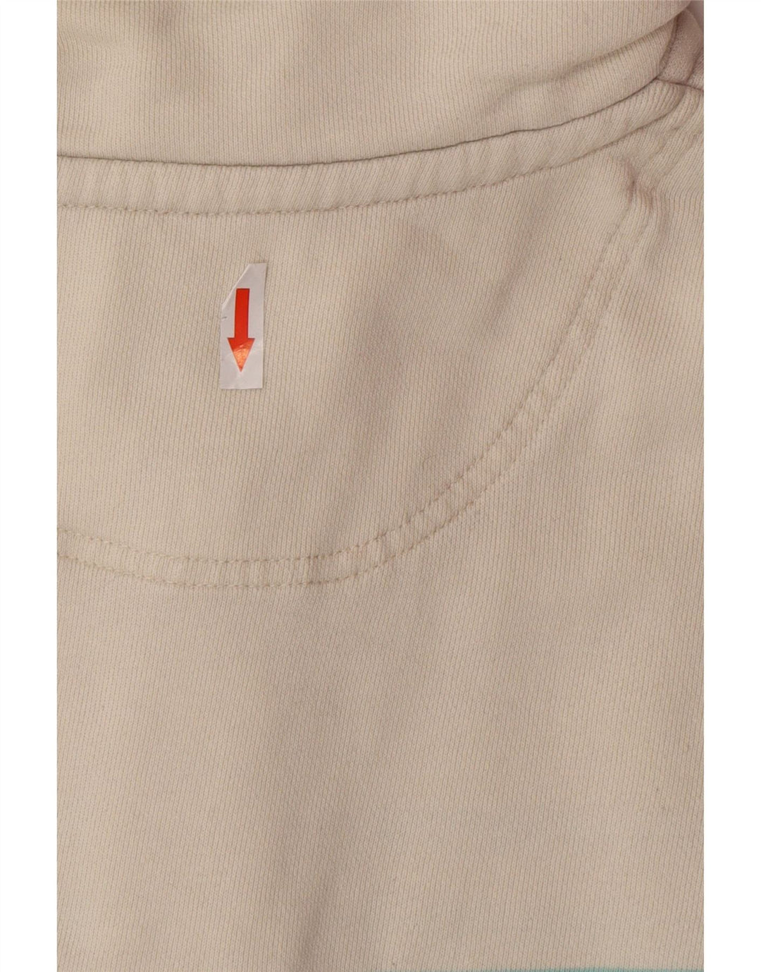 Joules Womens Button Neck Sweatshirt Jumper UK 14 Large Pink Striped Cotton