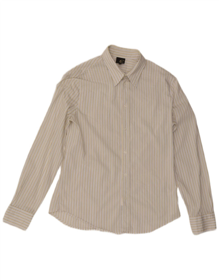 Just Cavalli Mens Shirt 3XL White Pinstripe