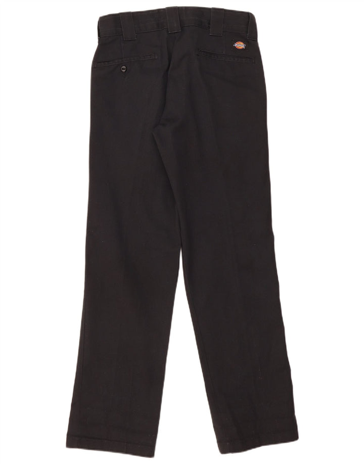 Dickies Mens Slim Straight Chino Trousers W30 L32 Black Polyester