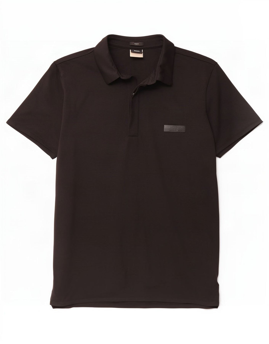 Hugo Boss Mens Slim Fit Polo Shirt Medium Black Polyamide