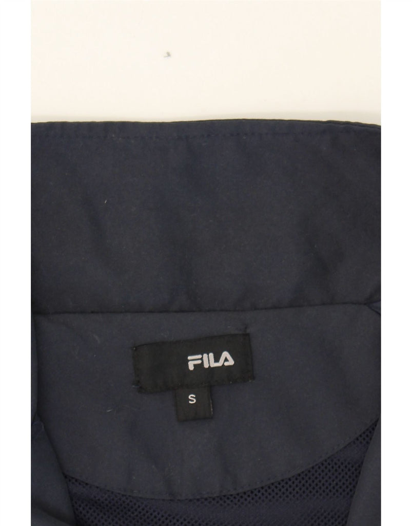 FILA Mens Tracksuit Top Jacket Small Navy Blue Polyester Vintage Fila and Second-Hand Fila from Messina Hembry 