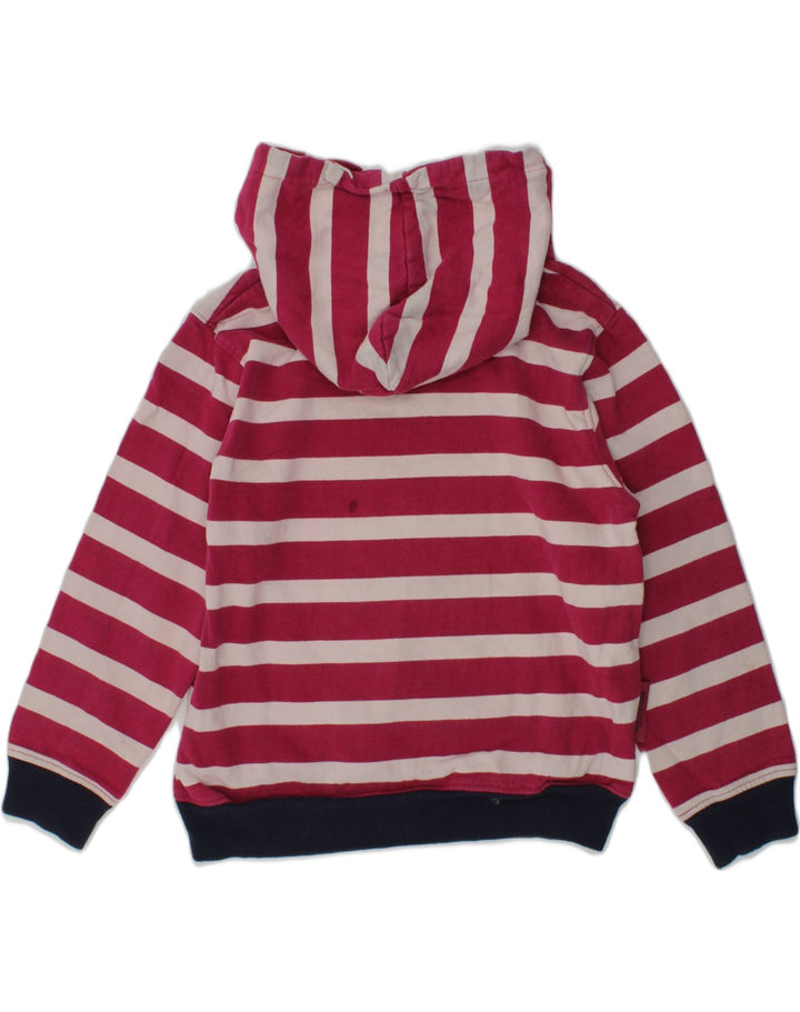 MOUNTAIN WAREHOUSE Girls Hoodie Jumper 7-8 Years Pink Striped Cotton | Vintage Mountain Warehouse | Thrift | Second-Hand Mountain Warehouse | Used Clothing | Messina Hembry 