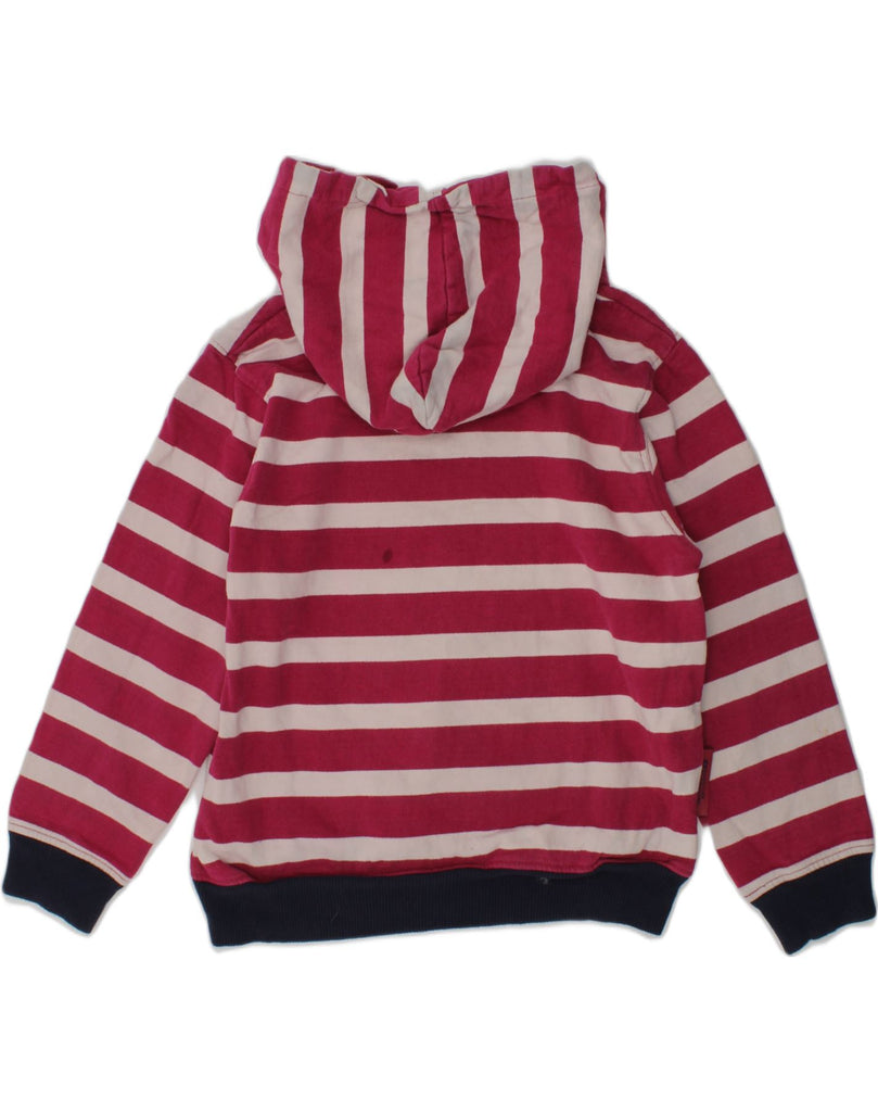 MOUNTAIN WAREHOUSE Girls Hoodie Jumper 7-8 Years Pink Striped Cotton | Vintage Mountain Warehouse | Thrift | Second-Hand Mountain Warehouse | Used Clothing | Messina Hembry 