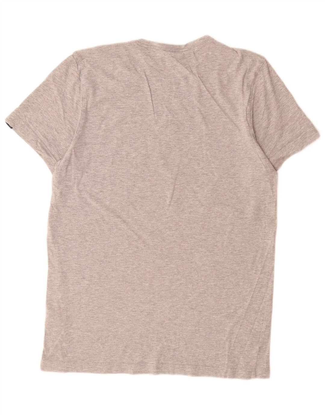Adidas Mens Graphic T-Shirt Top Medium Grey Flecked Cotton