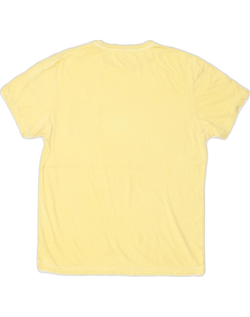 J. CREW Mens T-Shirt Top Medium Yellow Cotton | Vintage J. Crew | Thrift | Second-Hand J. Crew | Used Clothing | Messina Hembry 