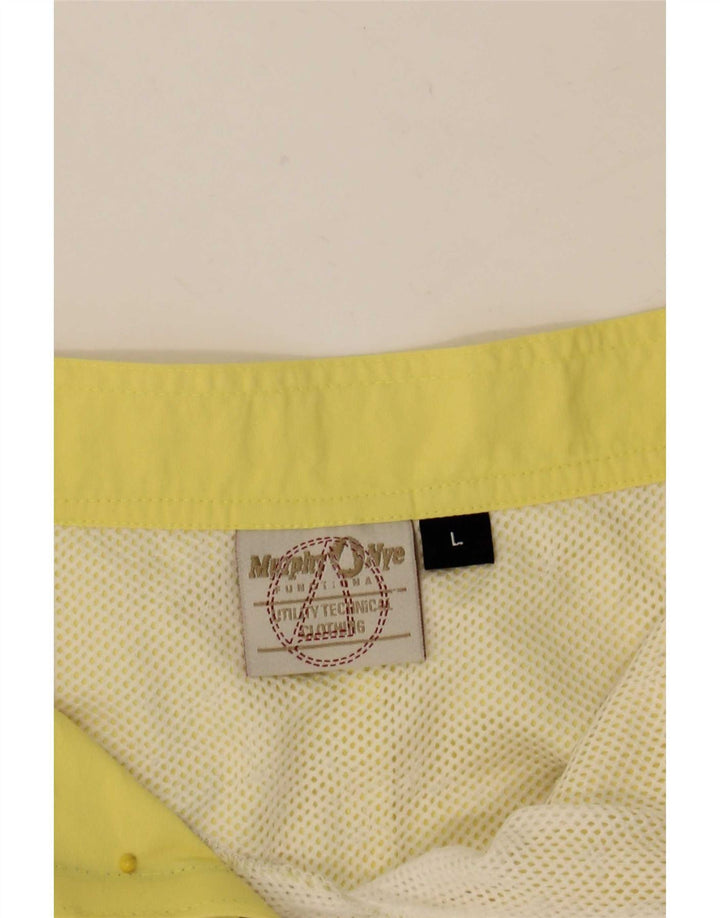 Murphy & Nye Womens Swimming Shorts UK 16 Large Yellow Polyamide