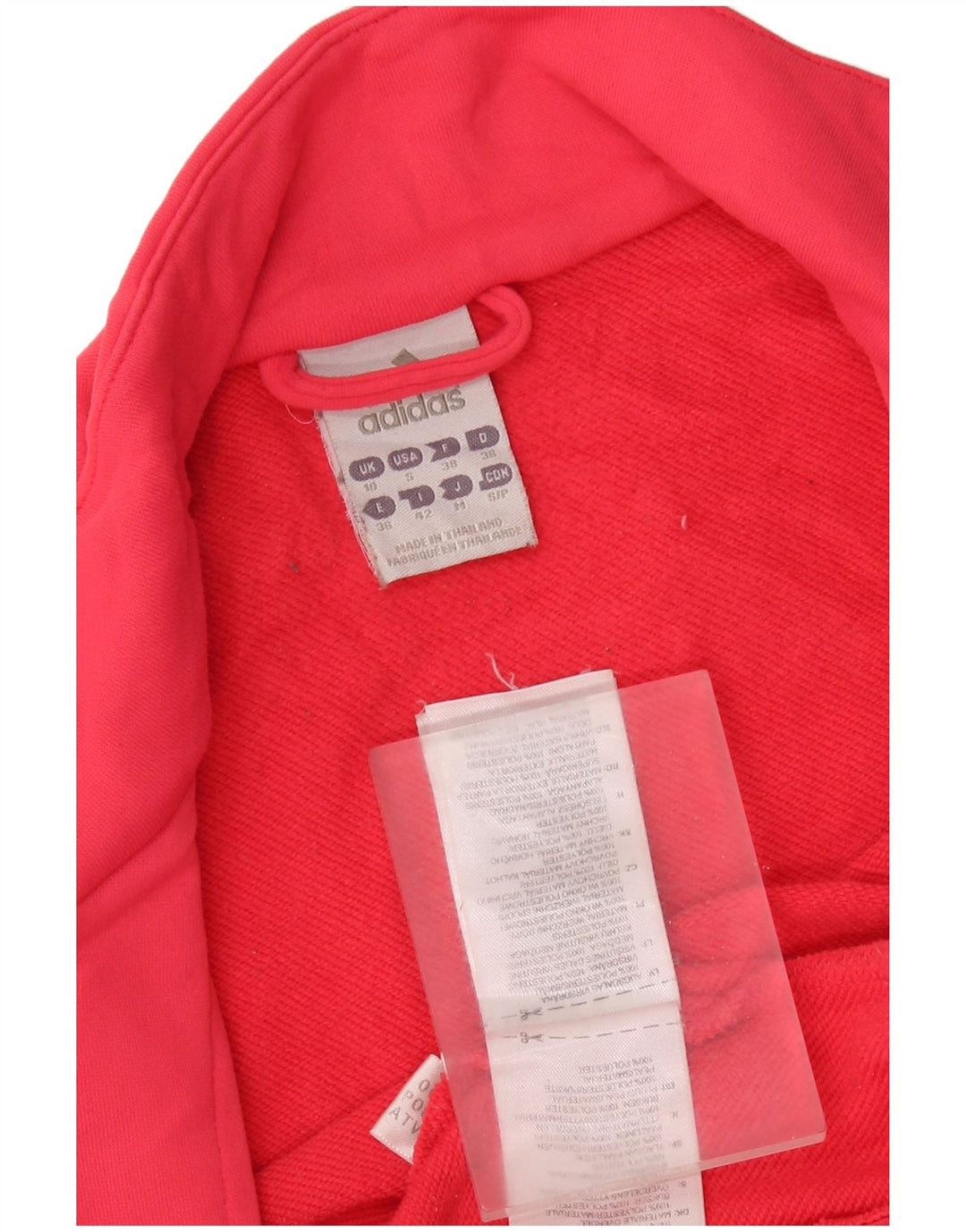 ADIDAS Womens Tracksuit Top Jacket UK 10 Small Pink Polyester