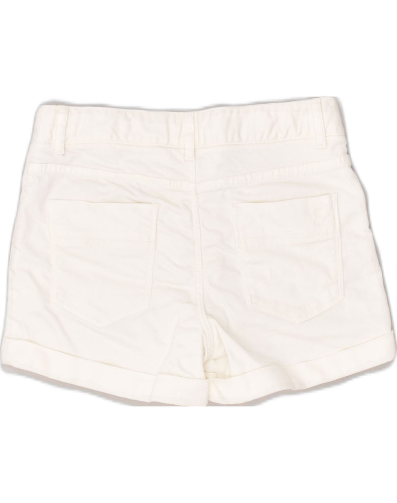 MASSIMO DUTTI Girls Casual Shorts 11-12 Years W26 White Cotton | Vintage Massimo Dutti | Thrift | Second-Hand Massimo Dutti | Used Clothing | Messina Hembry 