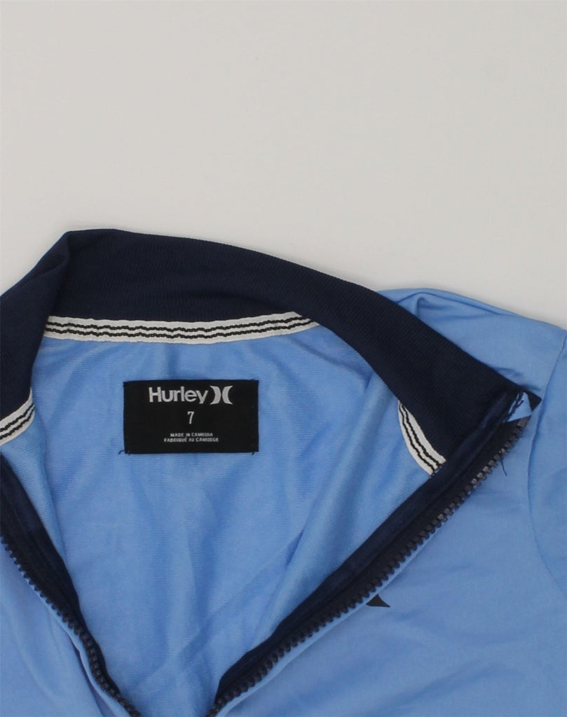 HURLEY Boys Tracksuit Top Jacket 6-7 Years Blue Colourblock Polyester | Vintage Hurley | Thrift | Second-Hand Hurley | Used Clothing | Messina Hembry 