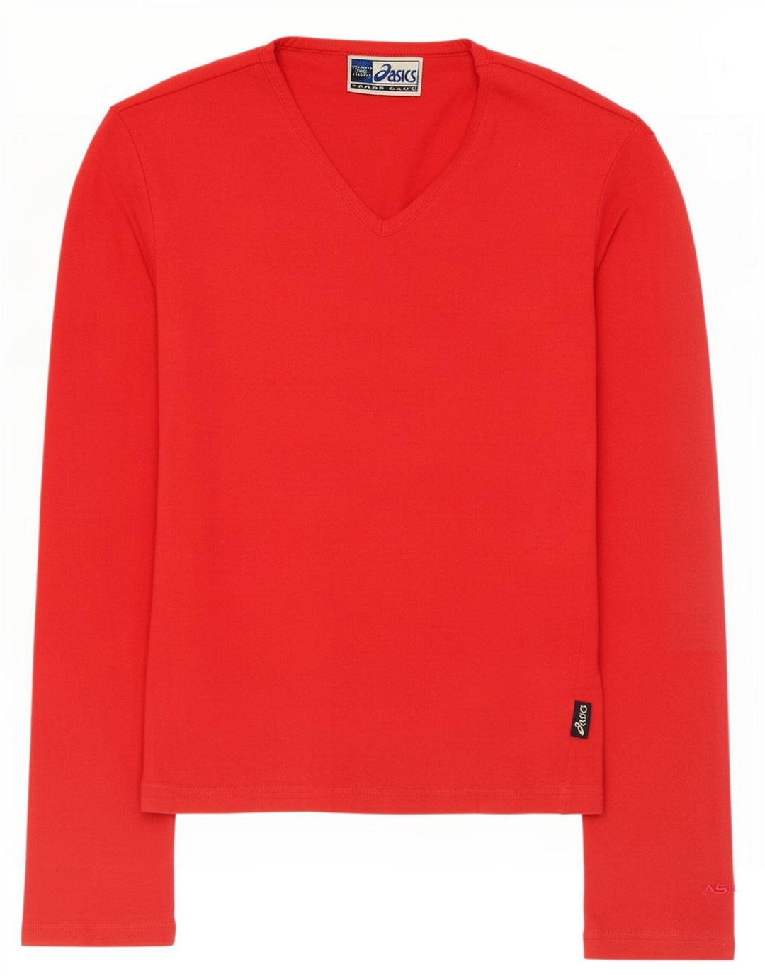 Asics Womens Top Long Sleeve UK 8 Small Red