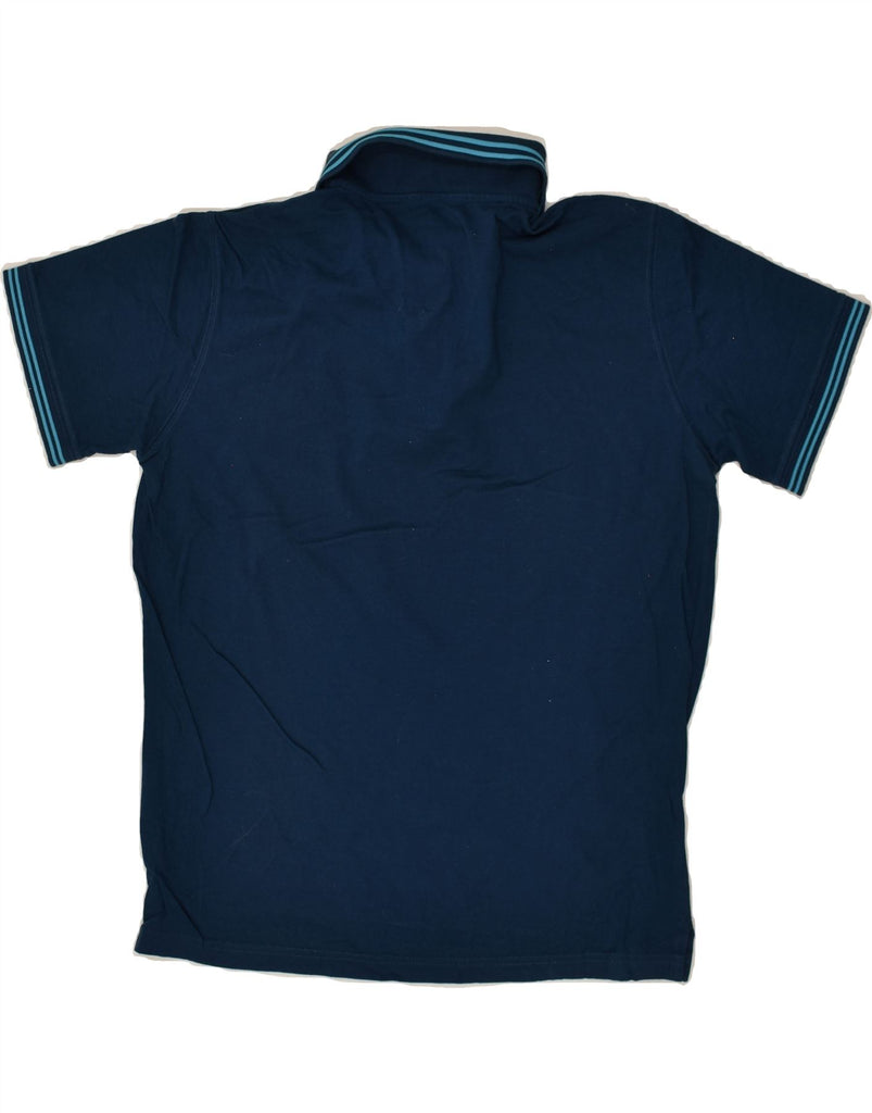 SERGIO TACCHINI Mens Polo Shirt IT 52 Large Navy Blue Cotton | Vintage Sergio Tacchini | Thrift | Second-Hand Sergio Tacchini | Used Clothing | Messina Hembry 