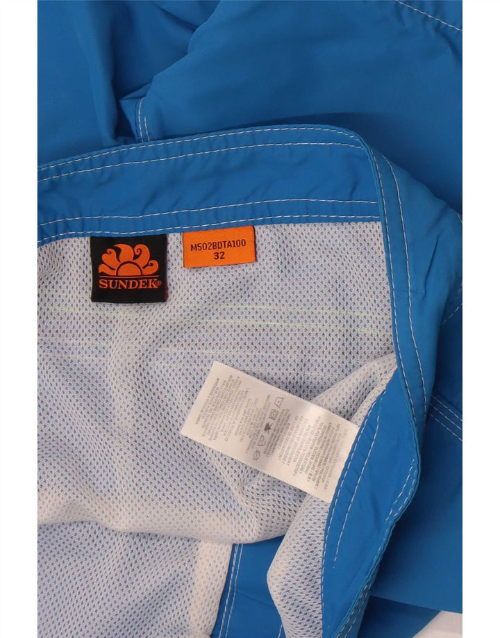 Sundek Mens Swimming Shorts Medium Blue Nylon Sports