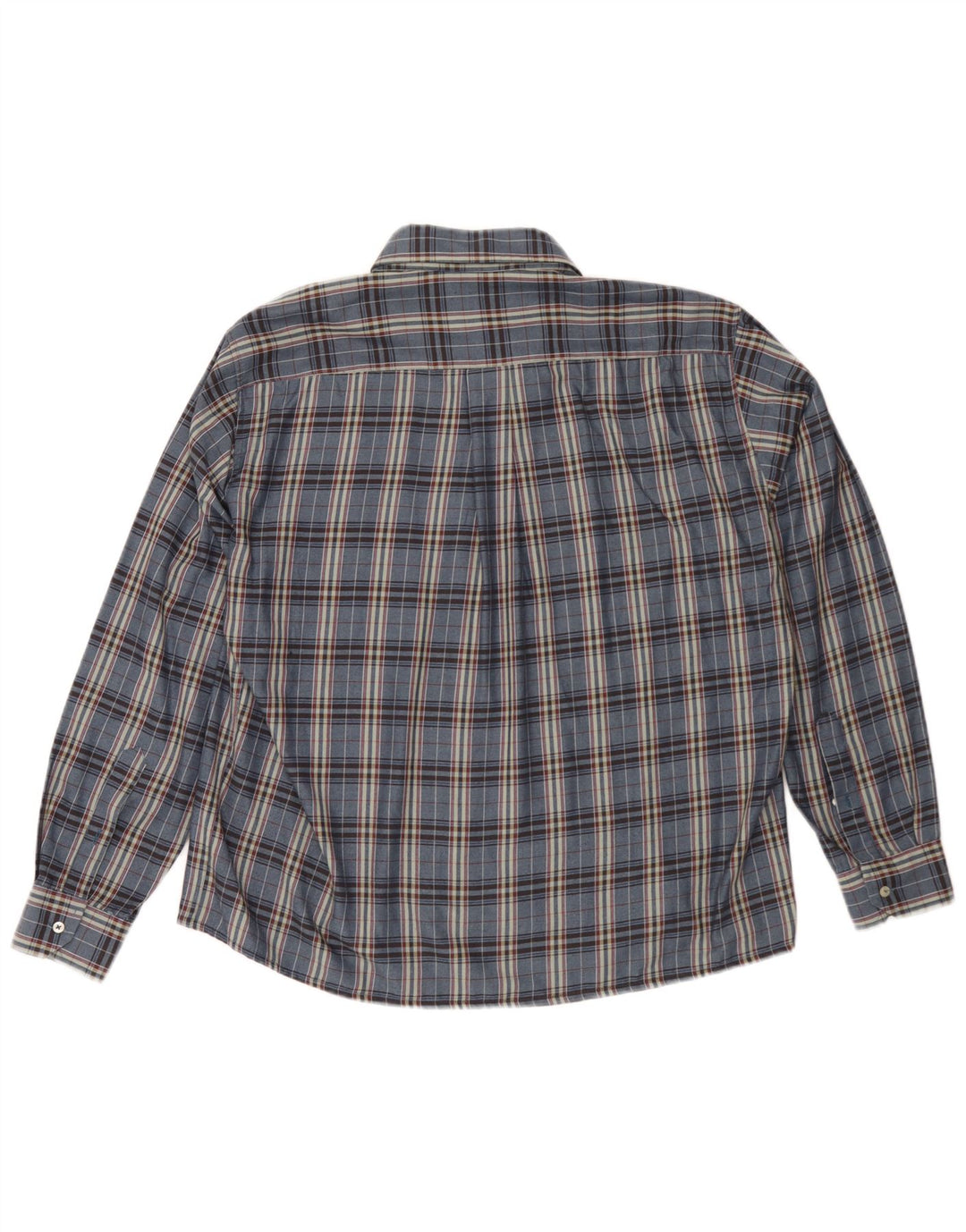 Goose & Gander Mens Flannel Shirt IT 48 Medium Navy Blue Check