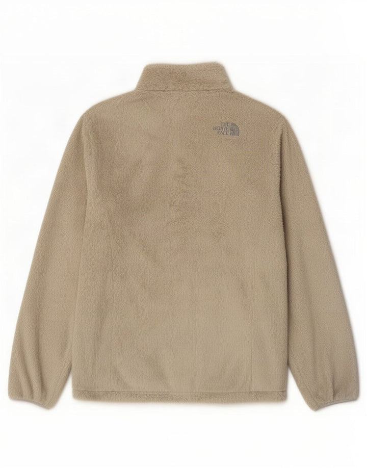 The North Face Womens Fleece Jacket UK 14 Medium Beige Polyester