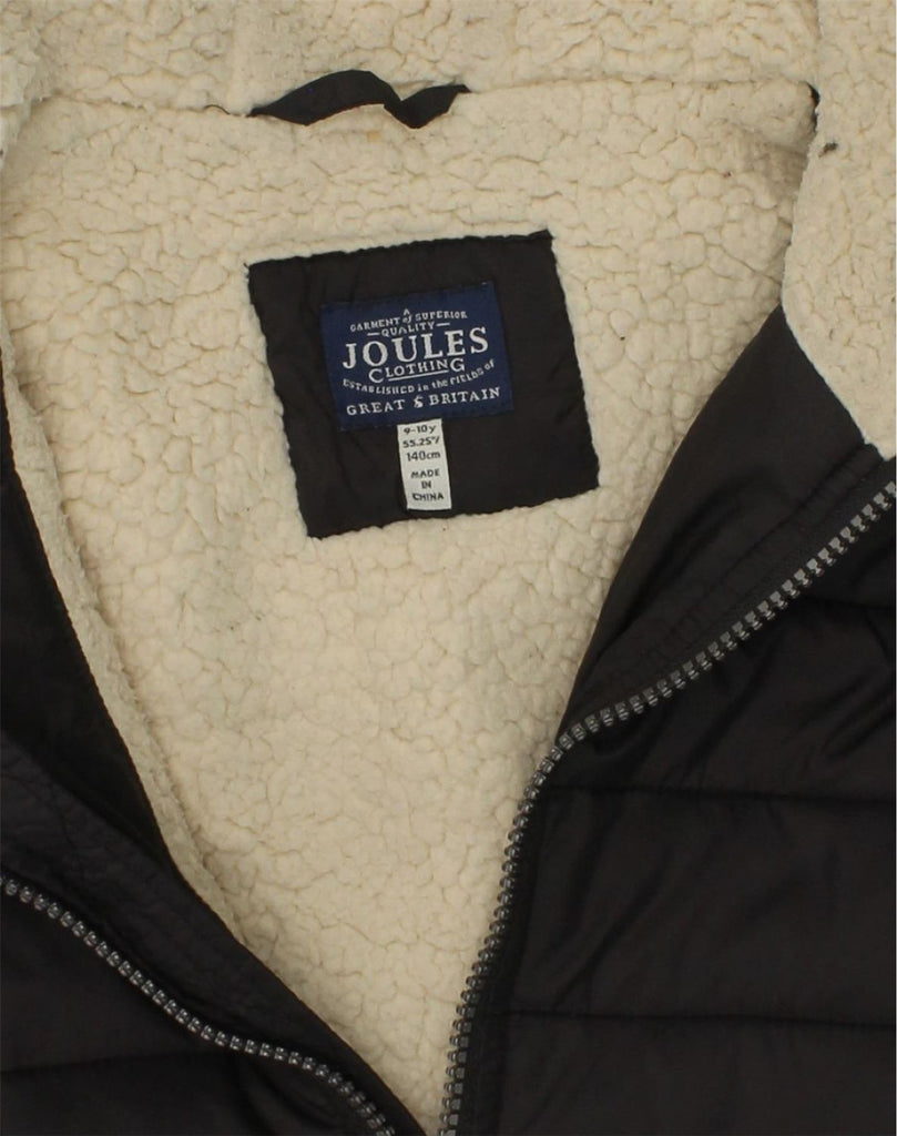 JOULES Boys Hooded Padded Jacket 9-10 Years Brown Polyamide | Vintage Joules | Thrift | Second-Hand Joules | Used Clothing | Messina Hembry 