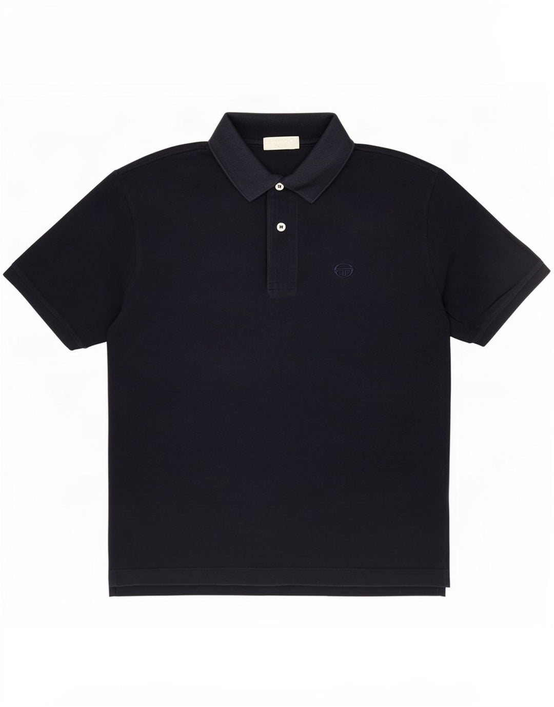 Sergio Tacchini Mens Polo Shirt IT 48 Medium Navy Blue Cotton