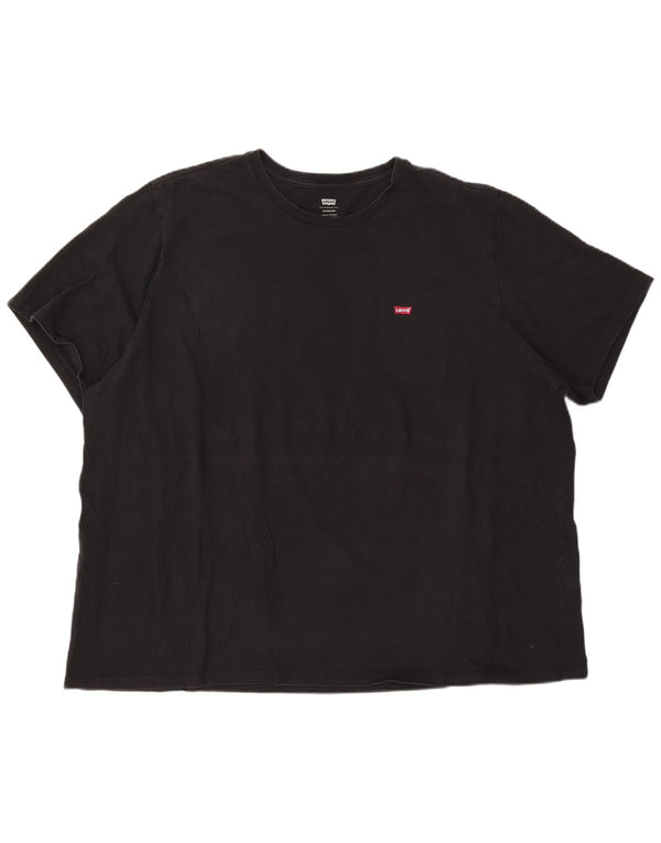 LEVI'S Mens Standard Fit T-Shirt Top 4XL Black Cotton