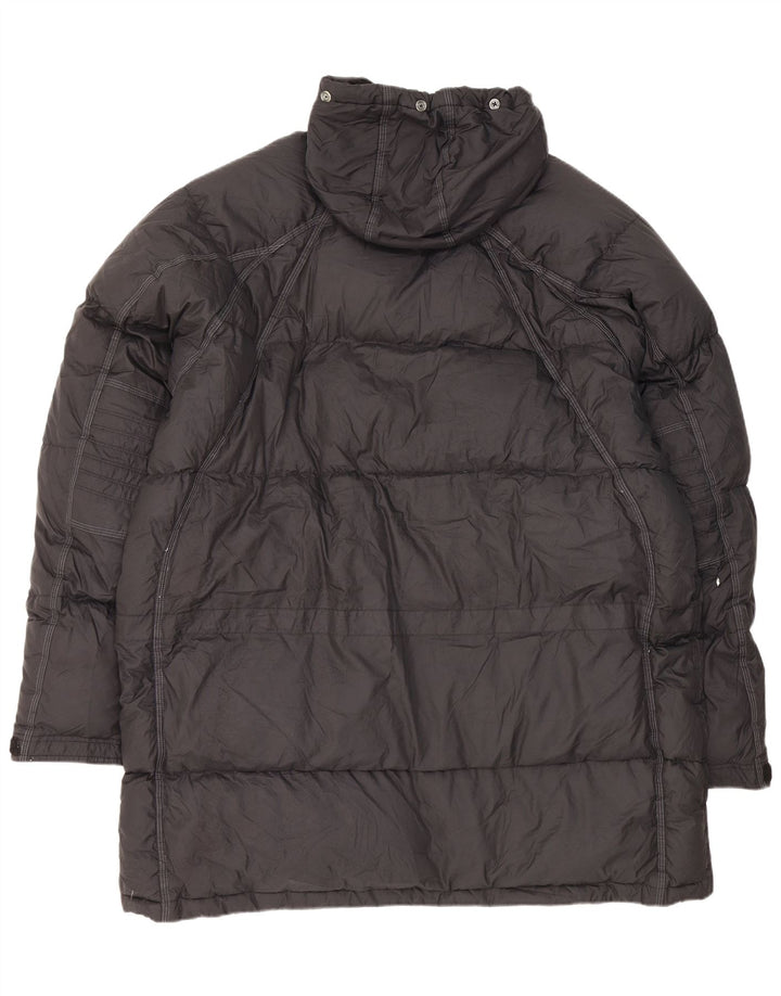 Nike Mens Hooded Padded Coat UK 44 2XL Black Polyester
