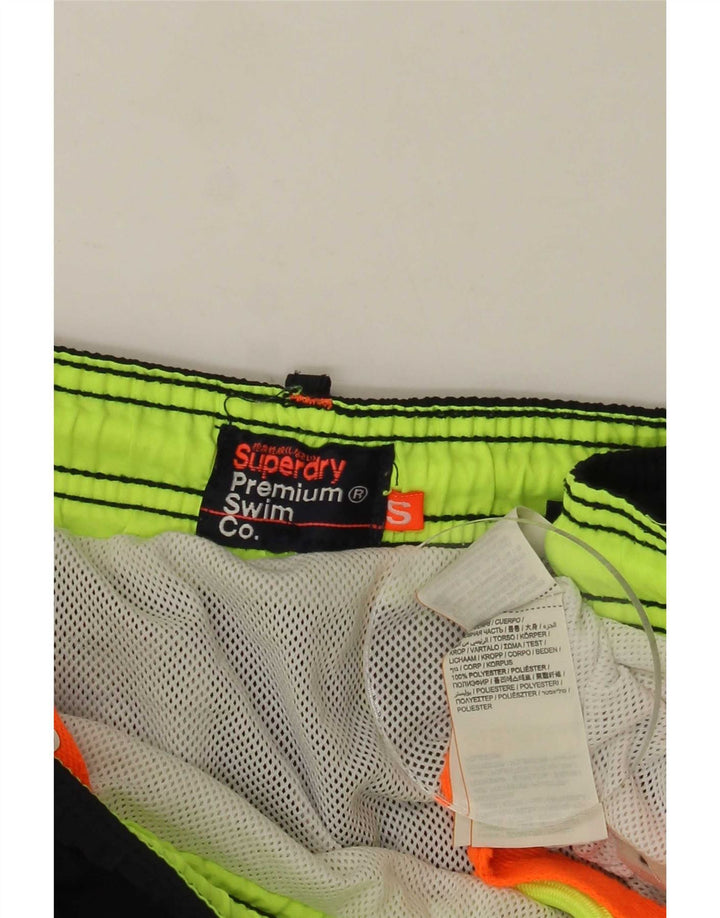 Superdry Mens Swimming Shorts Small Black Polyester