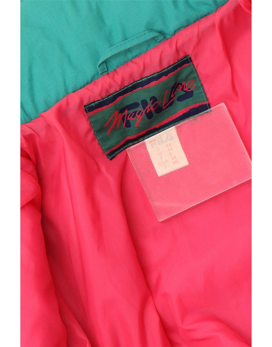 Fila Mens Loose Fit Padded Jacket IT 44 XS Purple