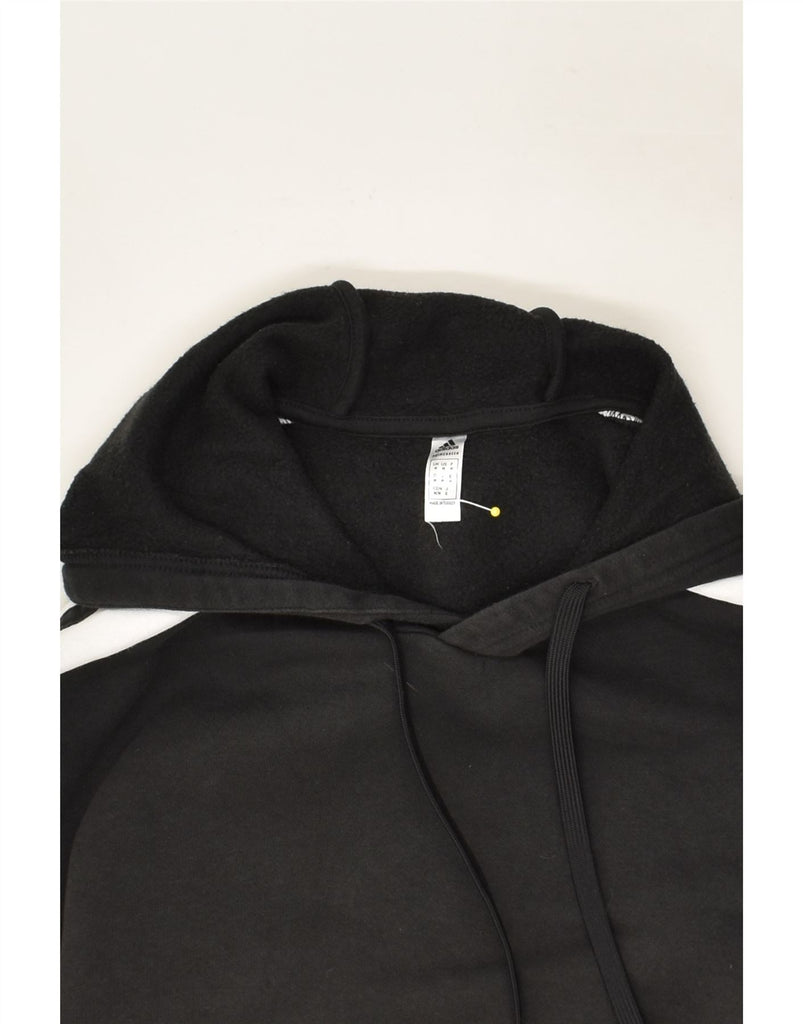 ADIDAS Mens Hoodie Jumper Medium Black Cotton | Vintage Adidas | Thrift | Second-Hand Adidas | Used Clothing | Messina Hembry 