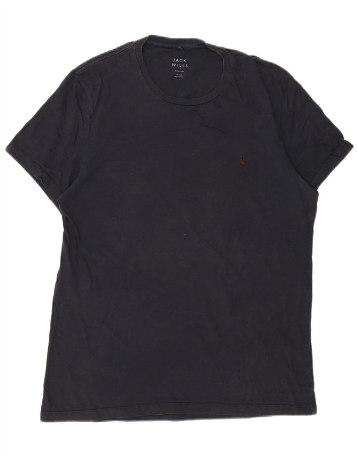 Jack Wills Mens T-Shirt Top Medium Navy Blue Cotton