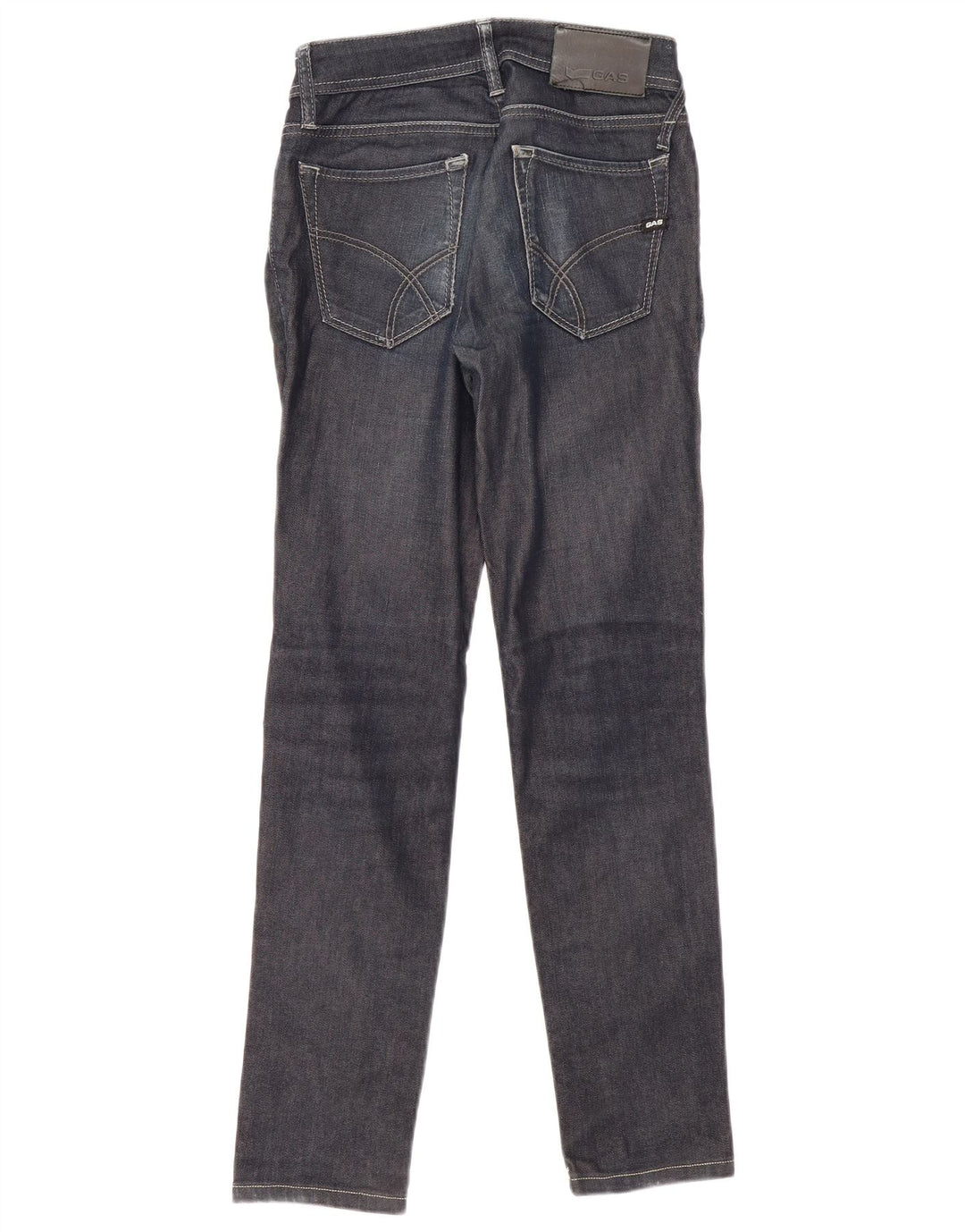Gas Womens Slim Jeans W28 L29 Navy Blue Cotton