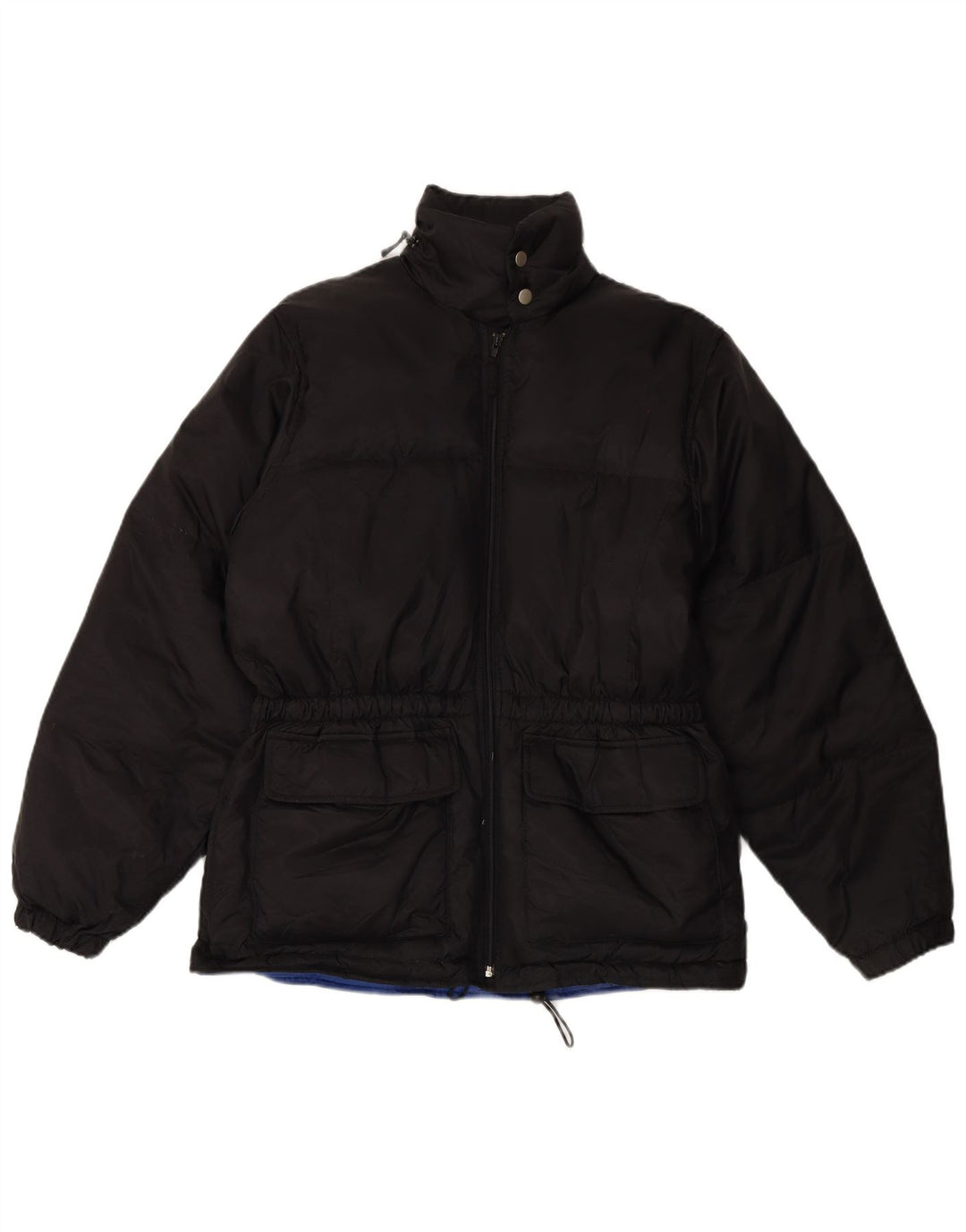 Vintage Mens Padded Jacket UK 38 Medium Black Polyester