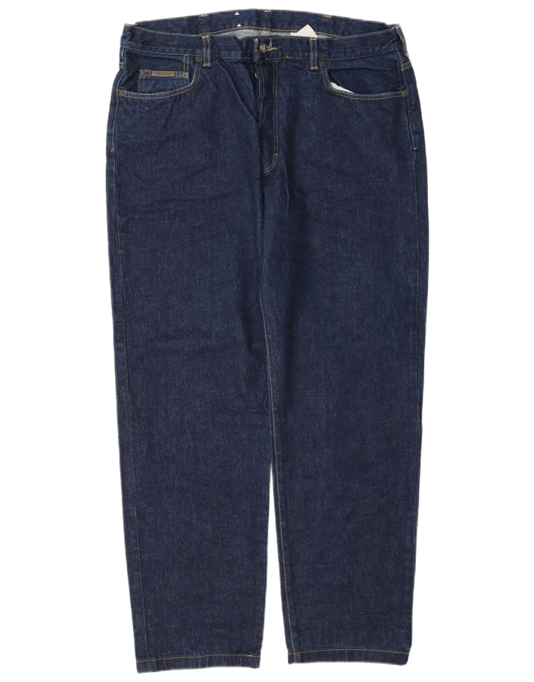 Calvin Klein Mens Straight Jeans W38 L30 Navy Blue Cotton